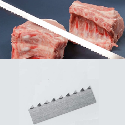 Bandsaegeblaetter für Fleisch-Knochenbandsaege 1400mm-2940mm x 15mm x 0,5mm B6 
