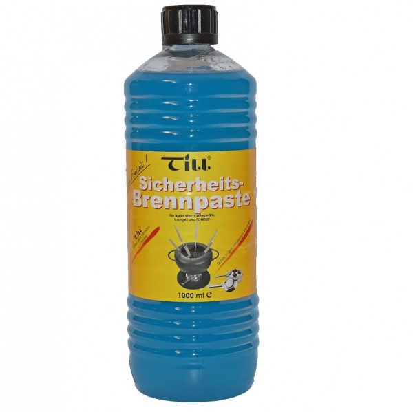 1 Liter FLAMES Brennpaste Flasche Chafing Dish Brenngel Sicherheitsbrennpaste