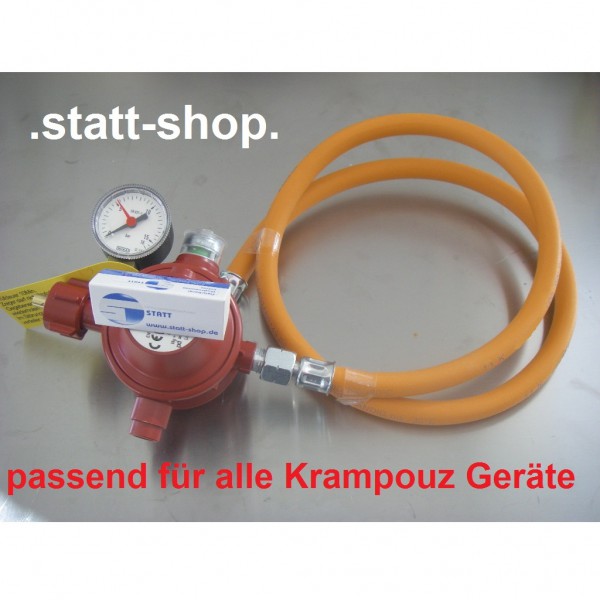 Gasdruckminderer mit Manometer für Krampouz Geräte