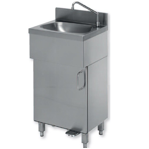 Handwaschbecken mit Fußbedienung Standgerät 400x400x850