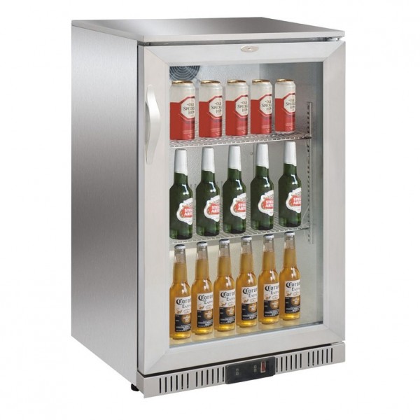 Edelstahl Flaschenkühltisch Bar Cooler 1 türig 138 Liter